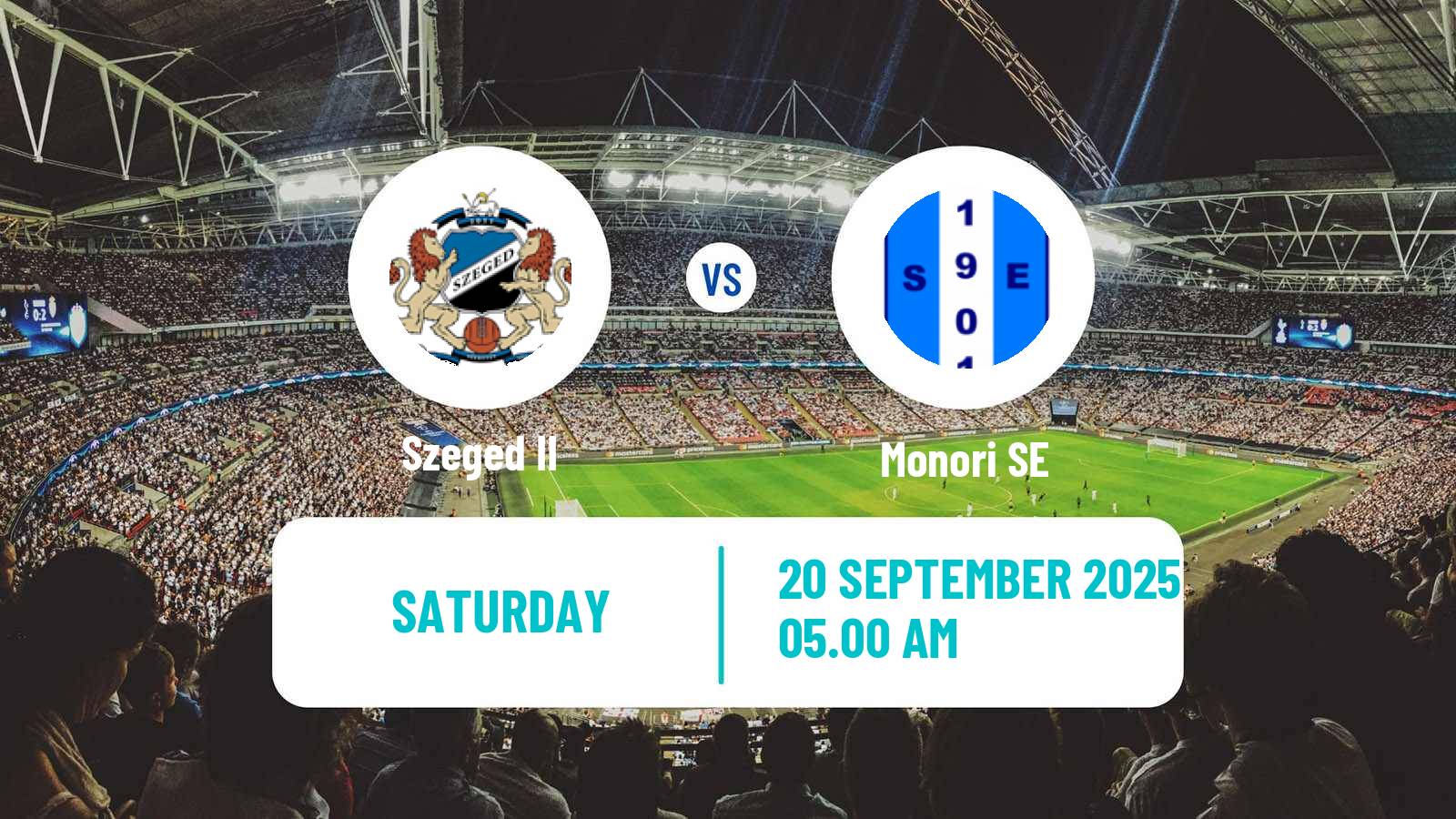Football Hungarian NB III Southeast Szeged II - Monori