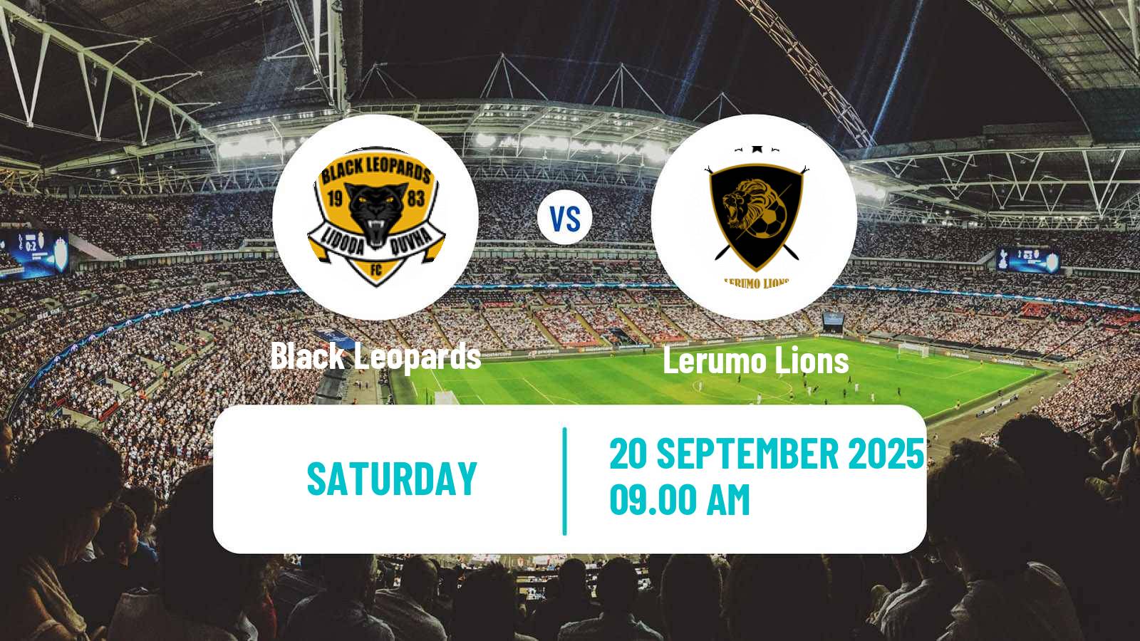 Football South African First Division Black Leopards - Lerumo Lions