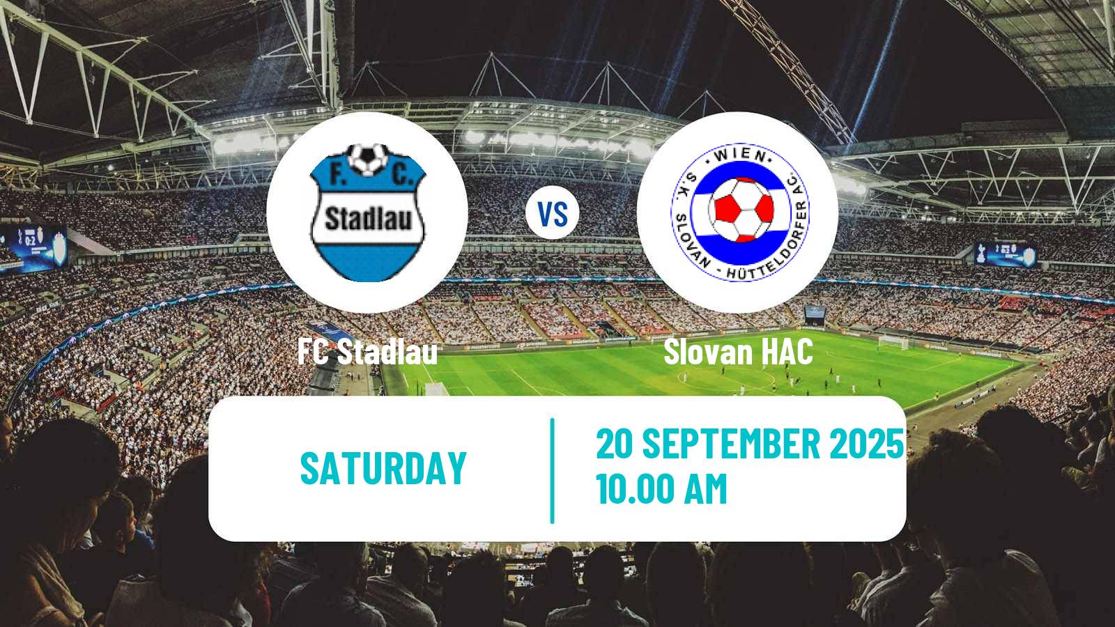 Football Austrian Landesliga Wien Stadlau - Slovan HAC
