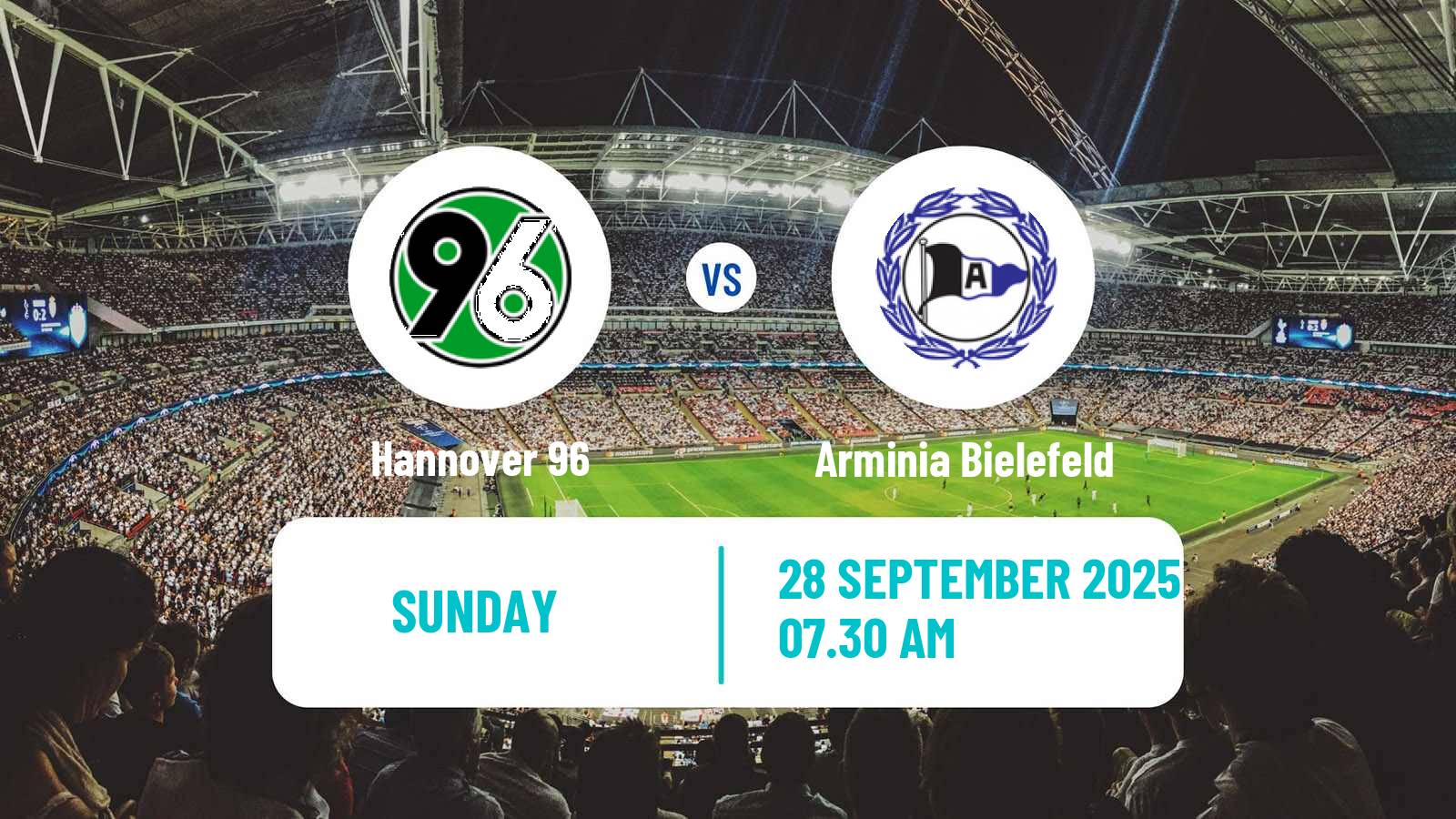 Football German 2 Bundesliga Hannover - Arminia Bielefeld