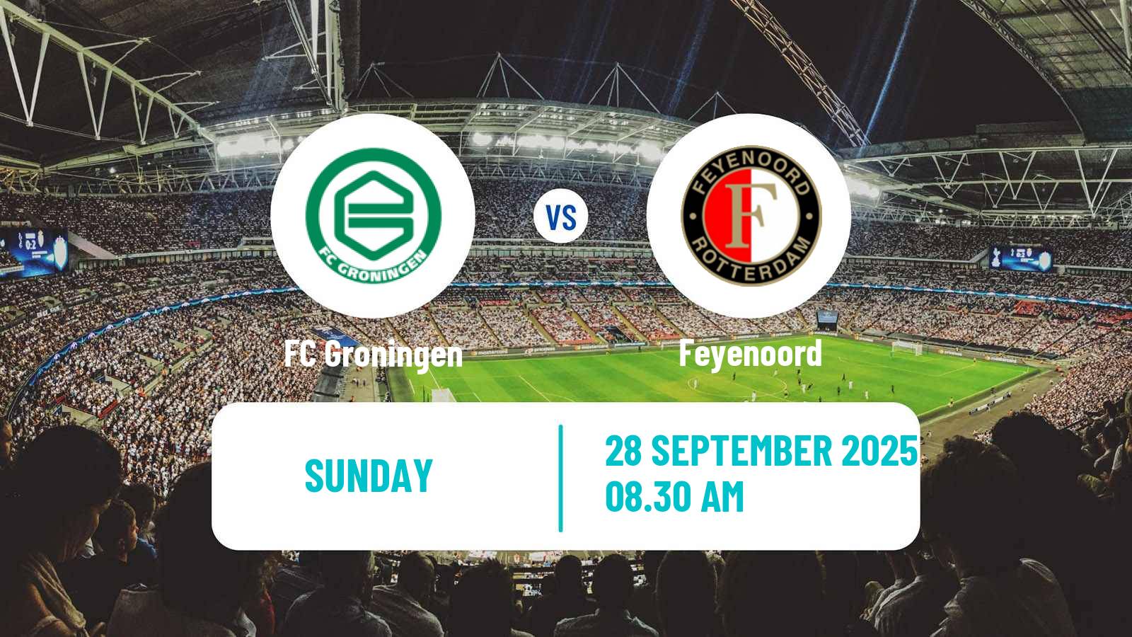 Football Dutch Eredivisie Groningen - Feyenoord
