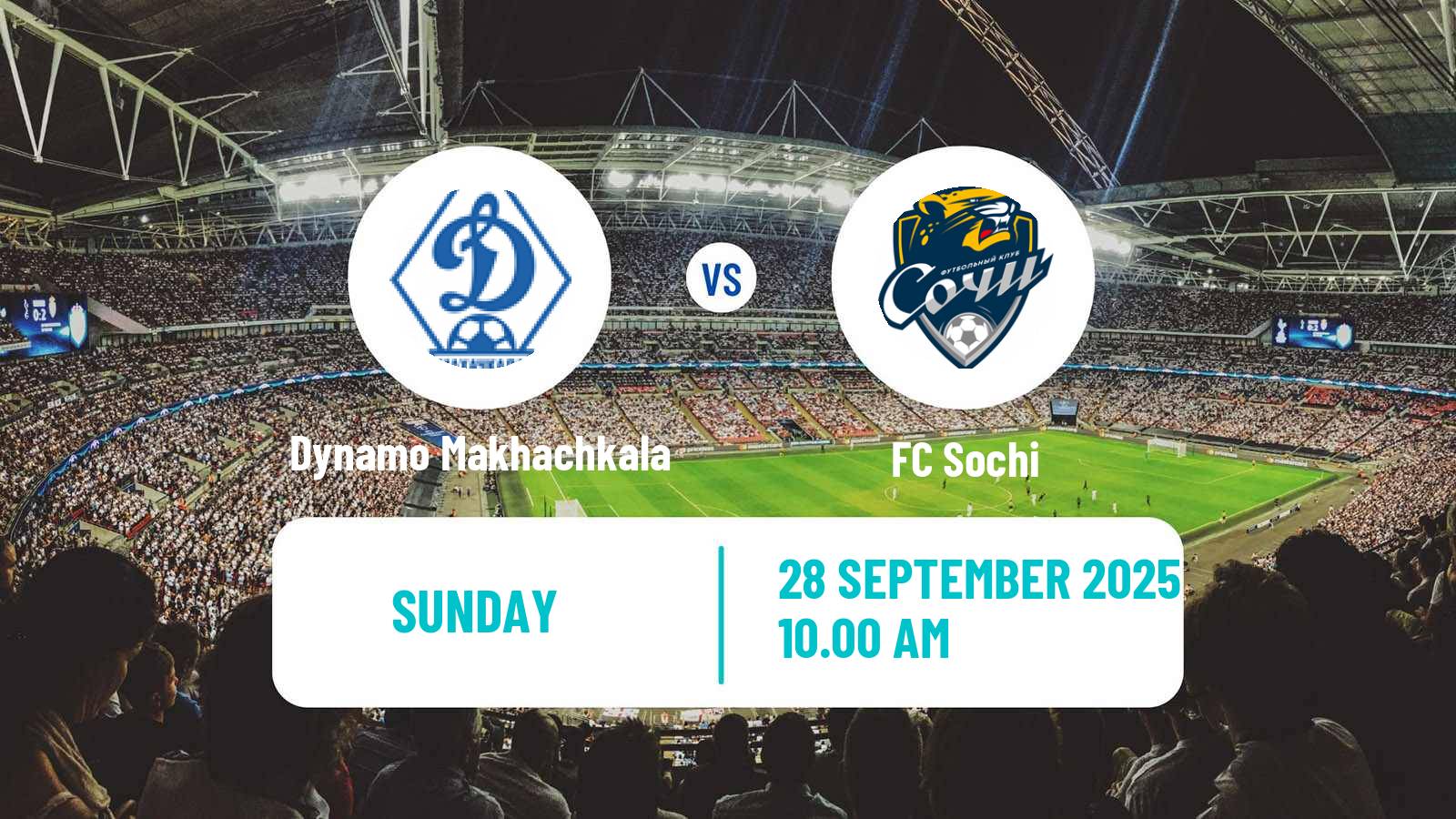 Football Russian Premier League Dynamo Makhachkala - Sochi