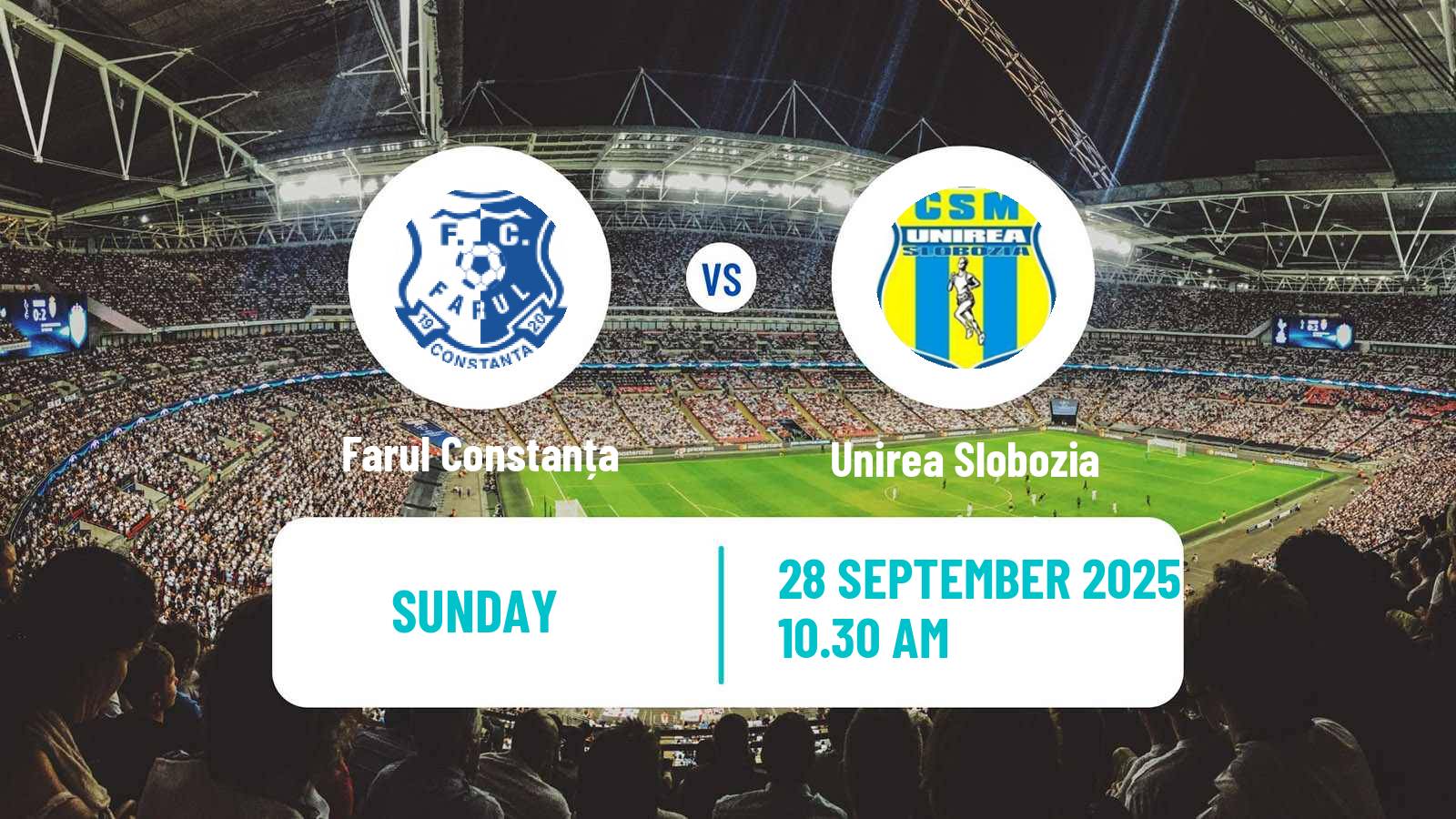 Football Romanian Liga 1 Farul Constanța - Unirea Slobozia