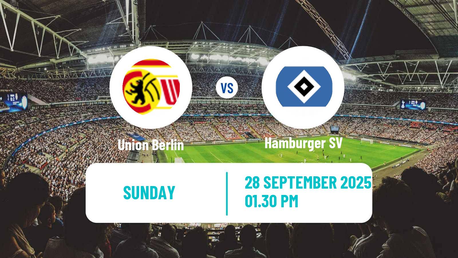 Football German Bundesliga Union Berlin - Hamburger SV