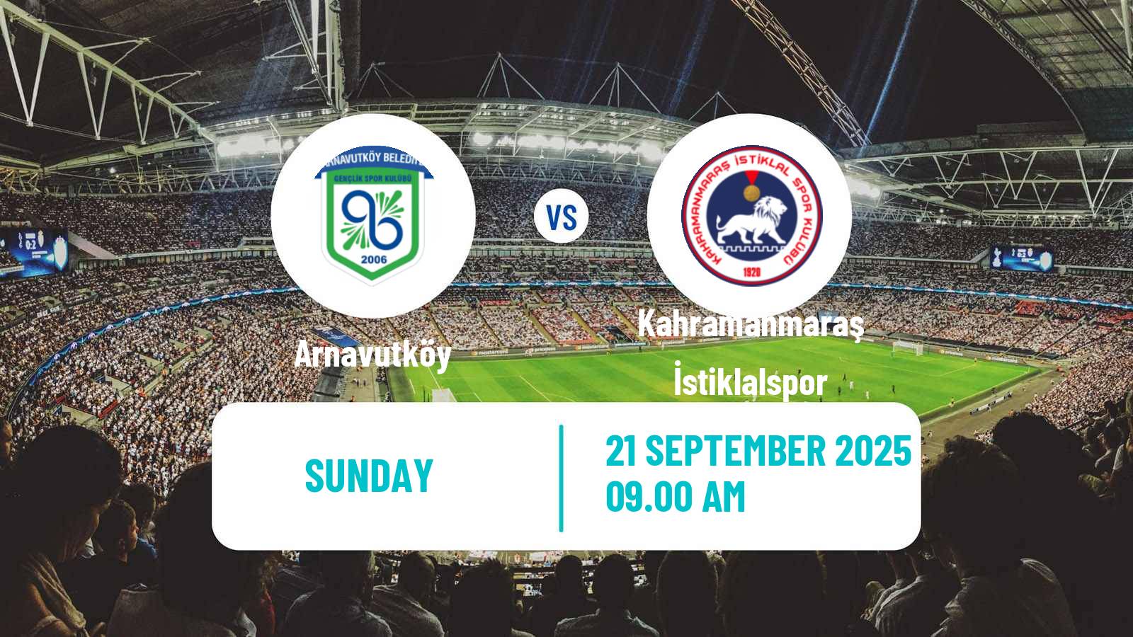Football Turkish Second League Red Group Arnavutköy - Kahramanmaraş İstiklalspor