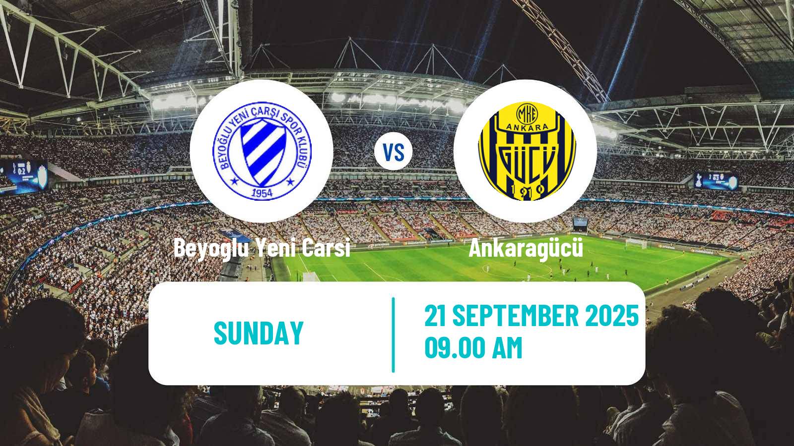 Football Turkish Second League White Group Beyoglu Yeni Carsi - Ankaragücü