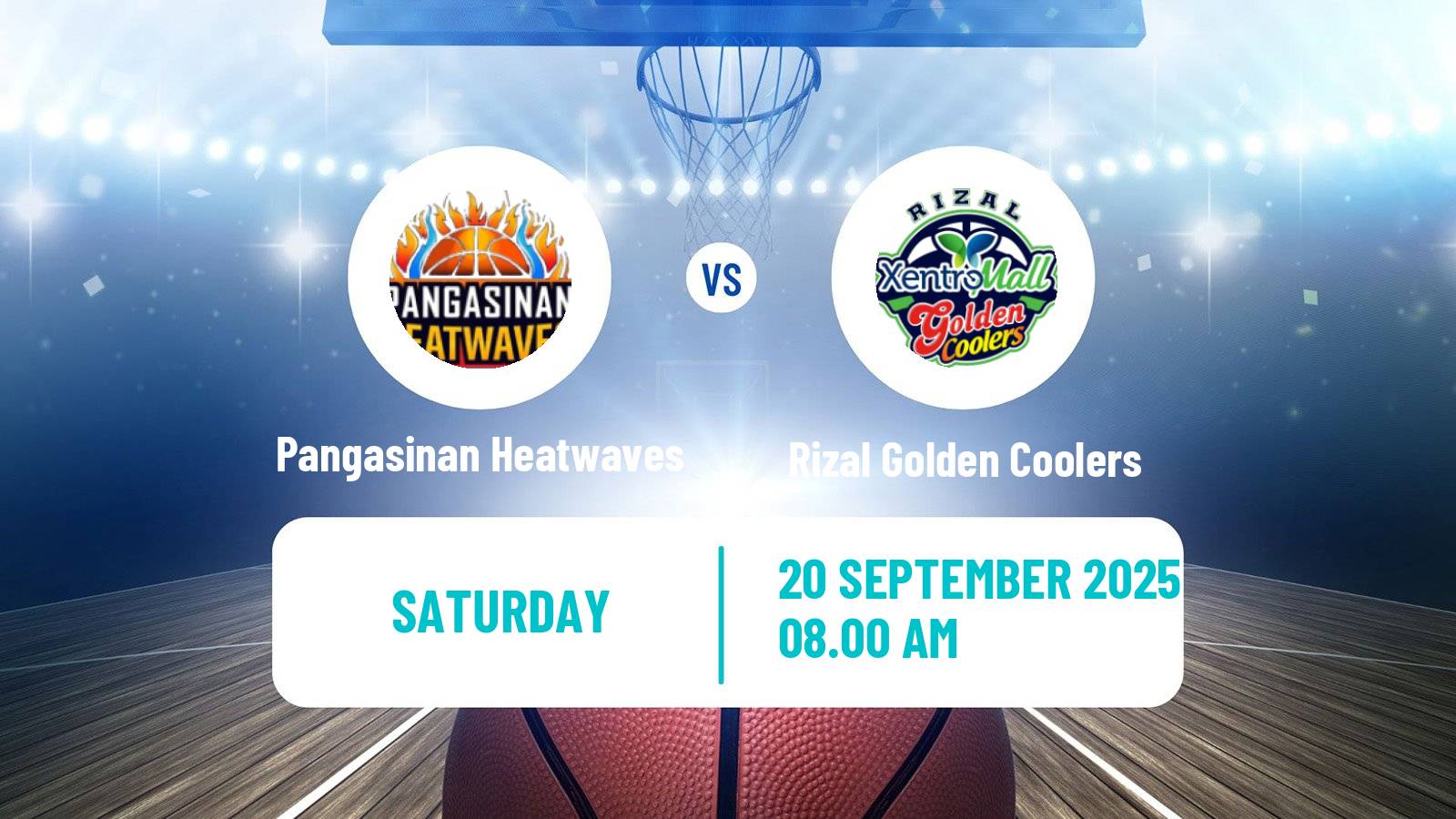 Basketball Philippines MBPL  Pangasinan Heatwaves - Rizal Golden Coolers