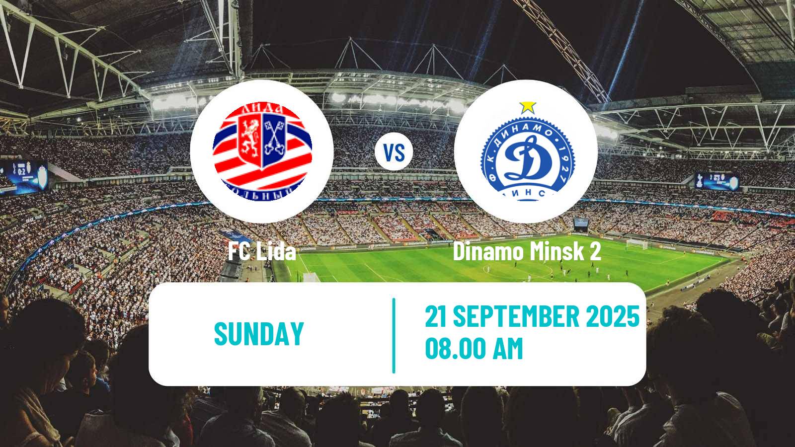 Football Belarusian Pershaya Liga Lida - Dinamo Minsk 2