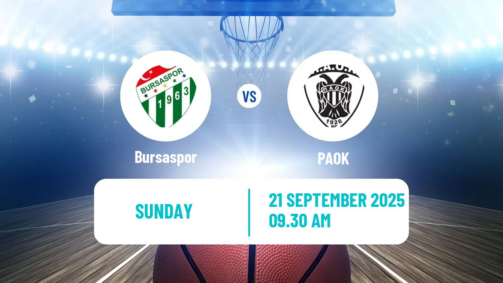 Basketball Champions League Basketball Bursaspor - PAOK