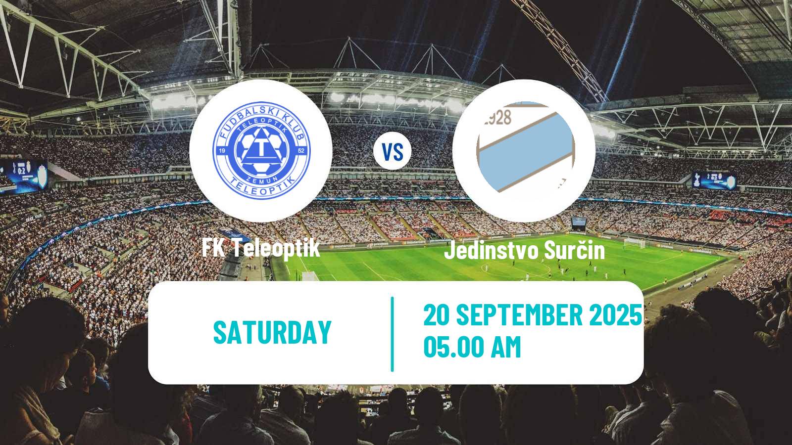 Football Serbian Srpska Liga - Belgrade Teleoptik - Jedinstvo Surčin