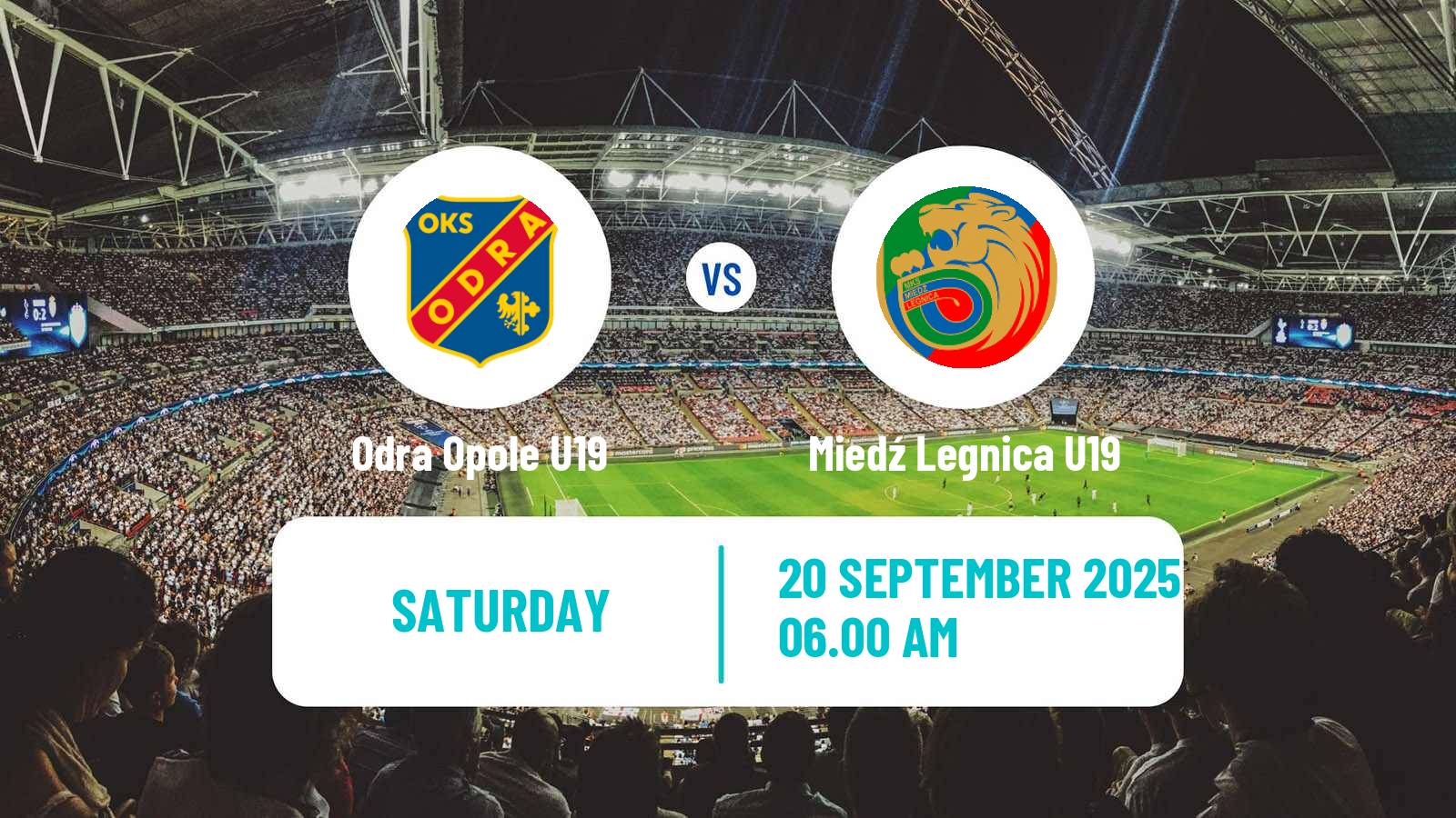 Football Polish Central Youth League Odra Opole U19 - Miedź Legnica U19