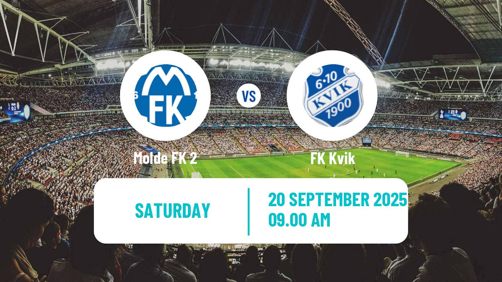 Football Norwegian Division 3 - Group 2 Molde 2 - Kvik