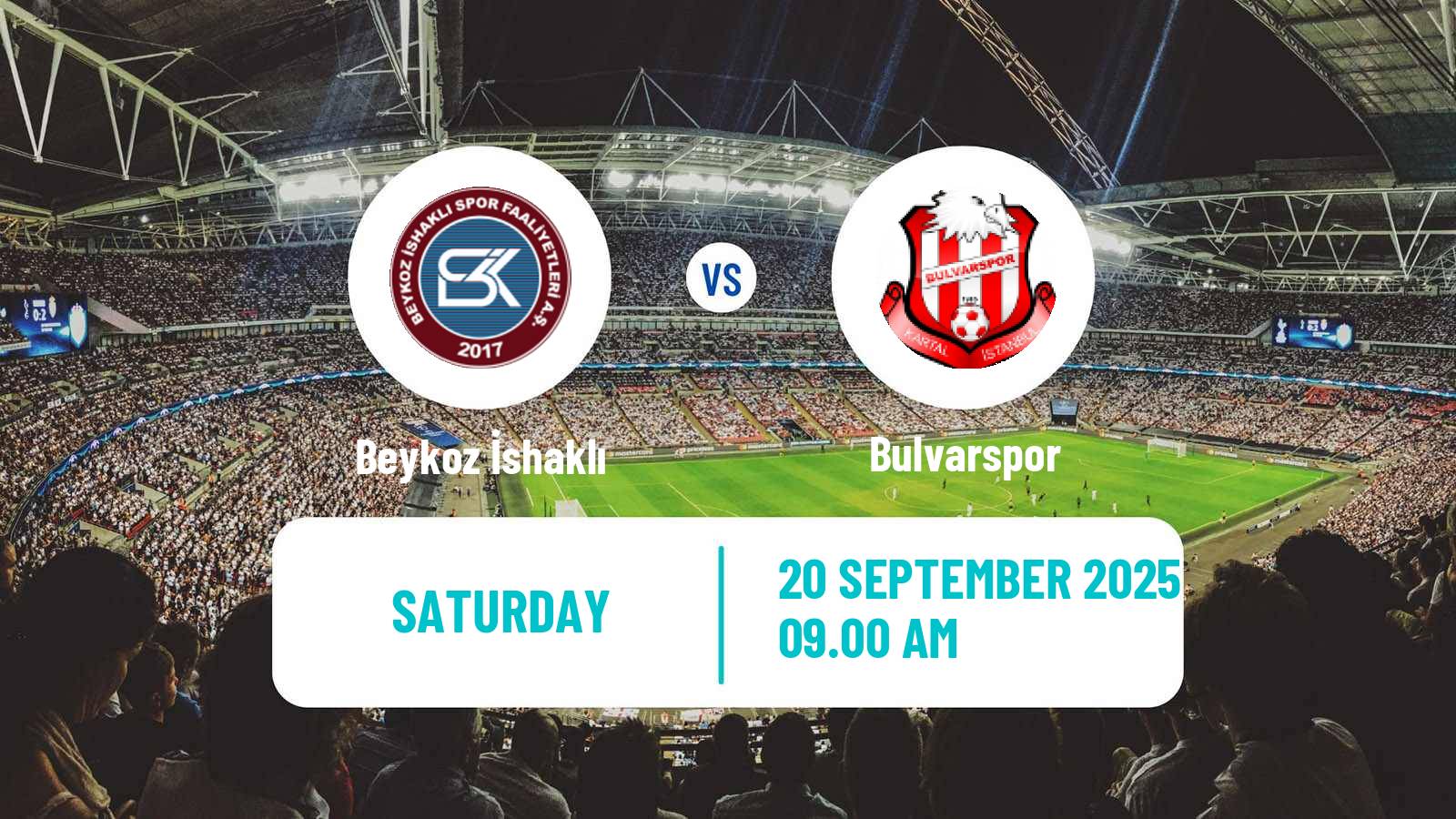 Football Turkish 3 Lig Group 1 Beykoz İshaklı - Bulvarspor