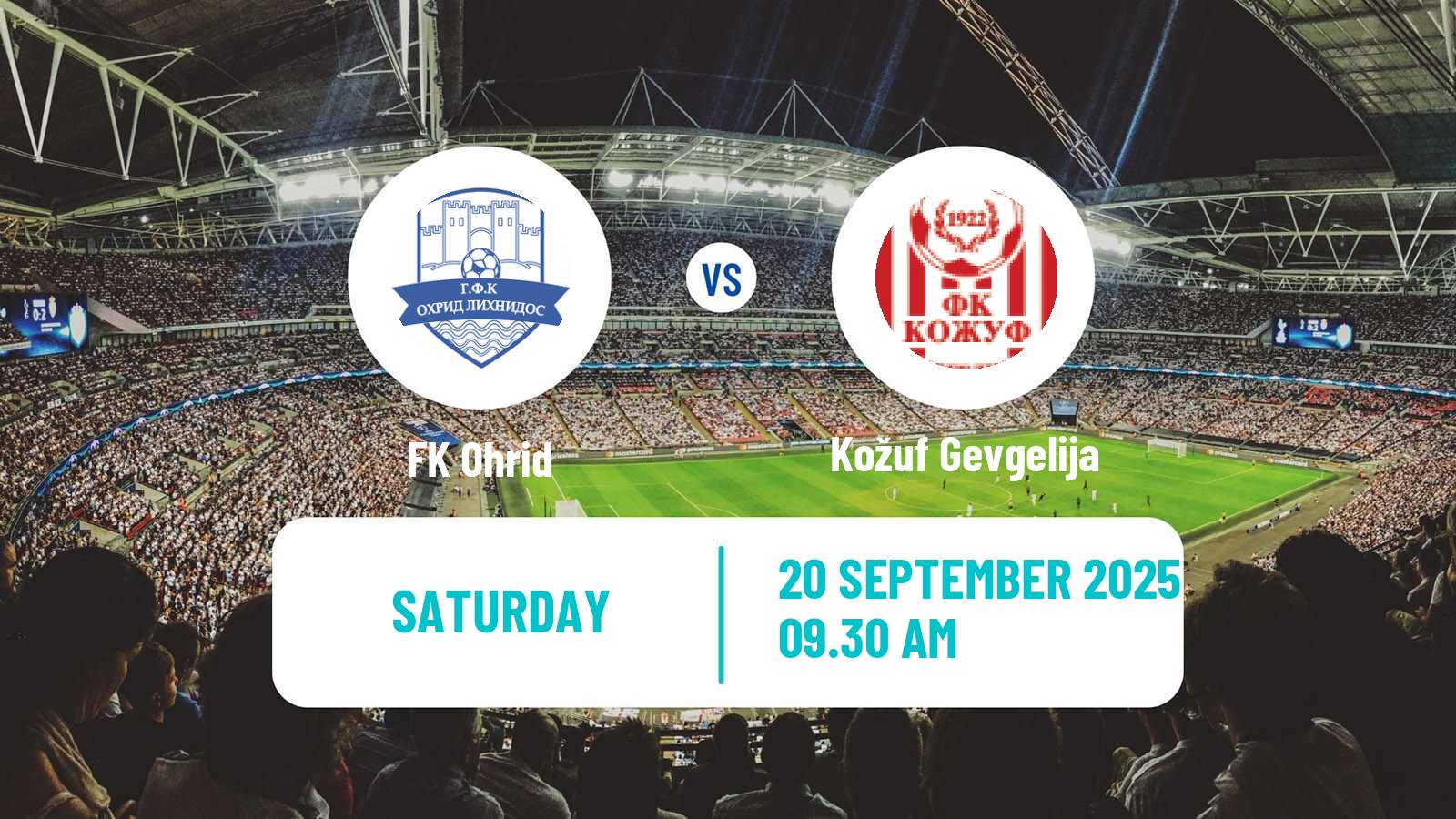 Football North Macedonian 2 MFL Ohrid - Kožuf Gevgelija