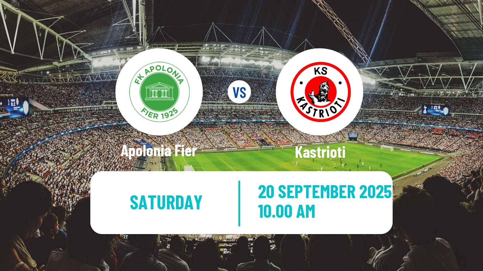 Football Albanian First Division Apolonia Fier - Kastrioti