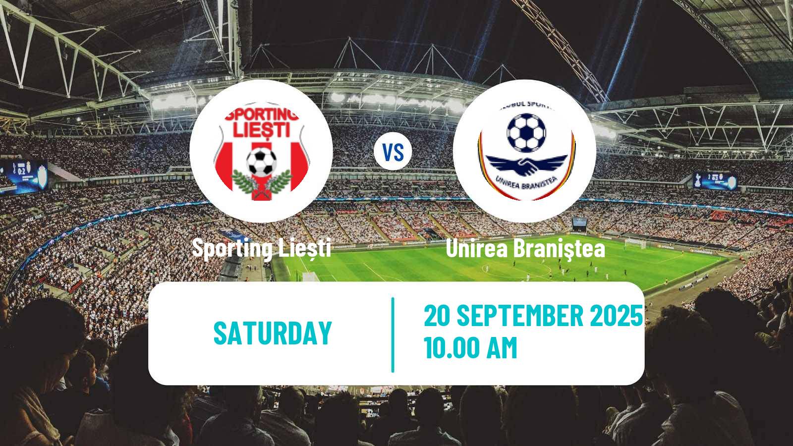 Football Romanian Liga 3 - Seria 2 Sporting Liești - Unirea Braniştea