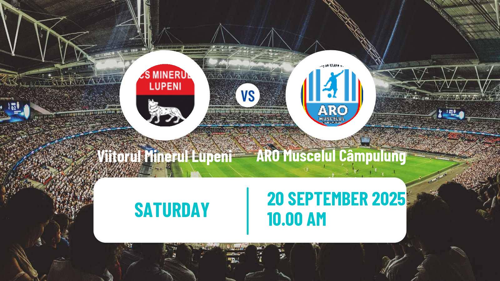 Football Romanian Liga 3 - Seria 6 Viitorul Minerul Lupeni - ARO Muscelul Câmpulung