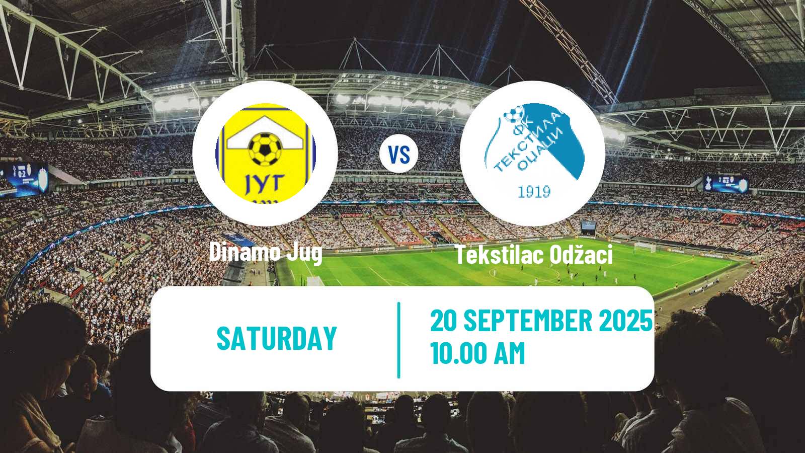 Football Serbian Prva Liga Dinamo Jug - Tekstilac Odžaci