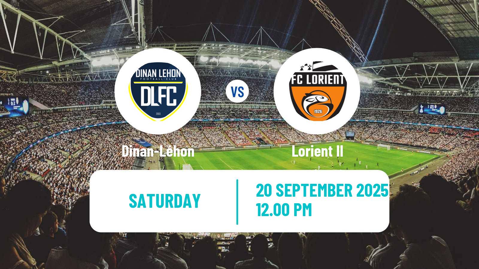 Football French National 2 - Group A Dinan-Léhon - Lorient II