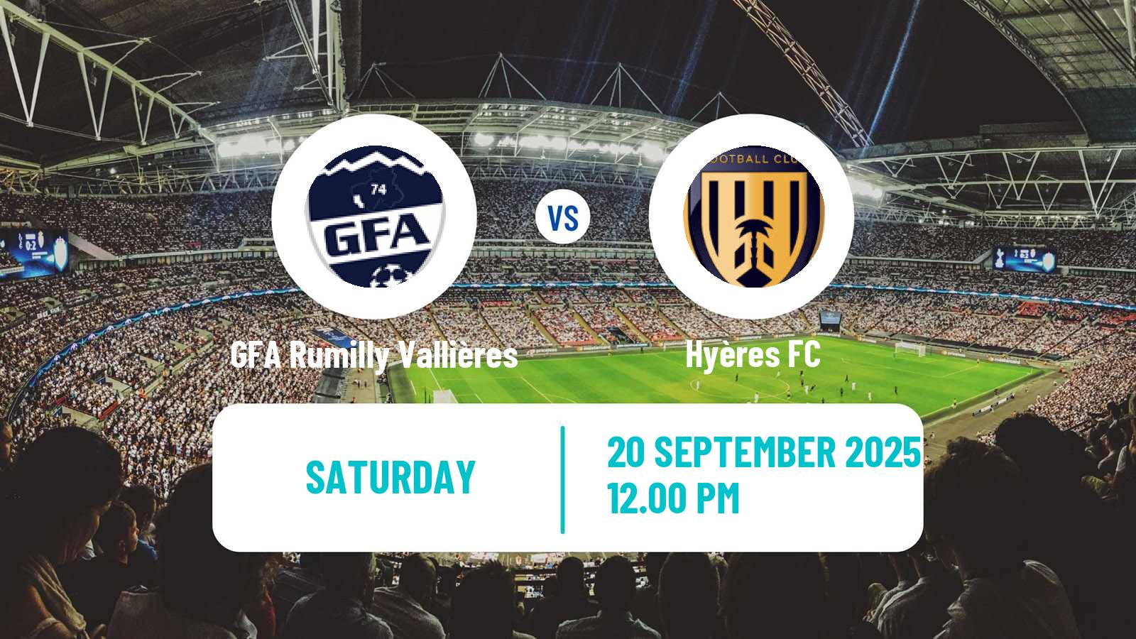 Football French National 2 - Group C GFA Rumilly Vallières - Hyères