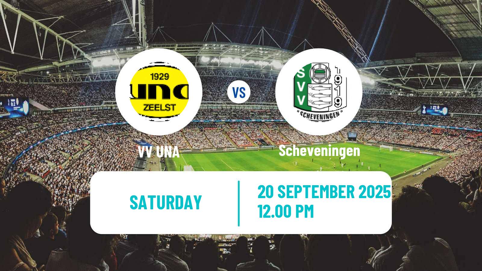 Football Dutch Derde Divisie UNA - Scheveningen