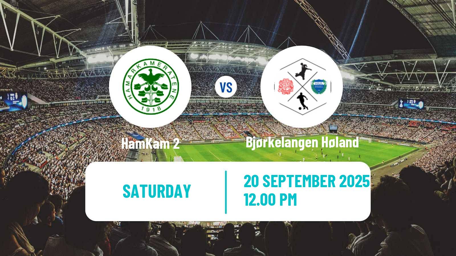Football Norwegian Division 3 - Group 3 HamKam 2 - Bjørkelangen Høland