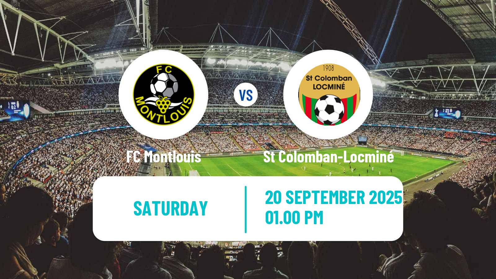 Football French National 2 - Group A Montlouis - St Colomban-Locminé