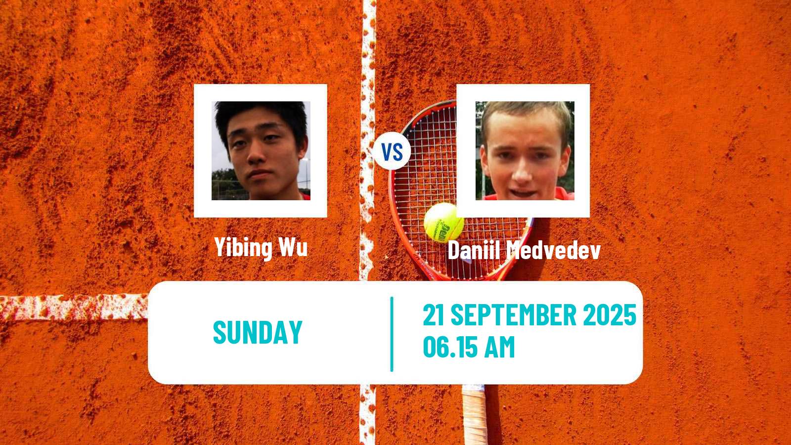 Tennis ATP Hangzhou Yibing Wu - Daniil Medvedev