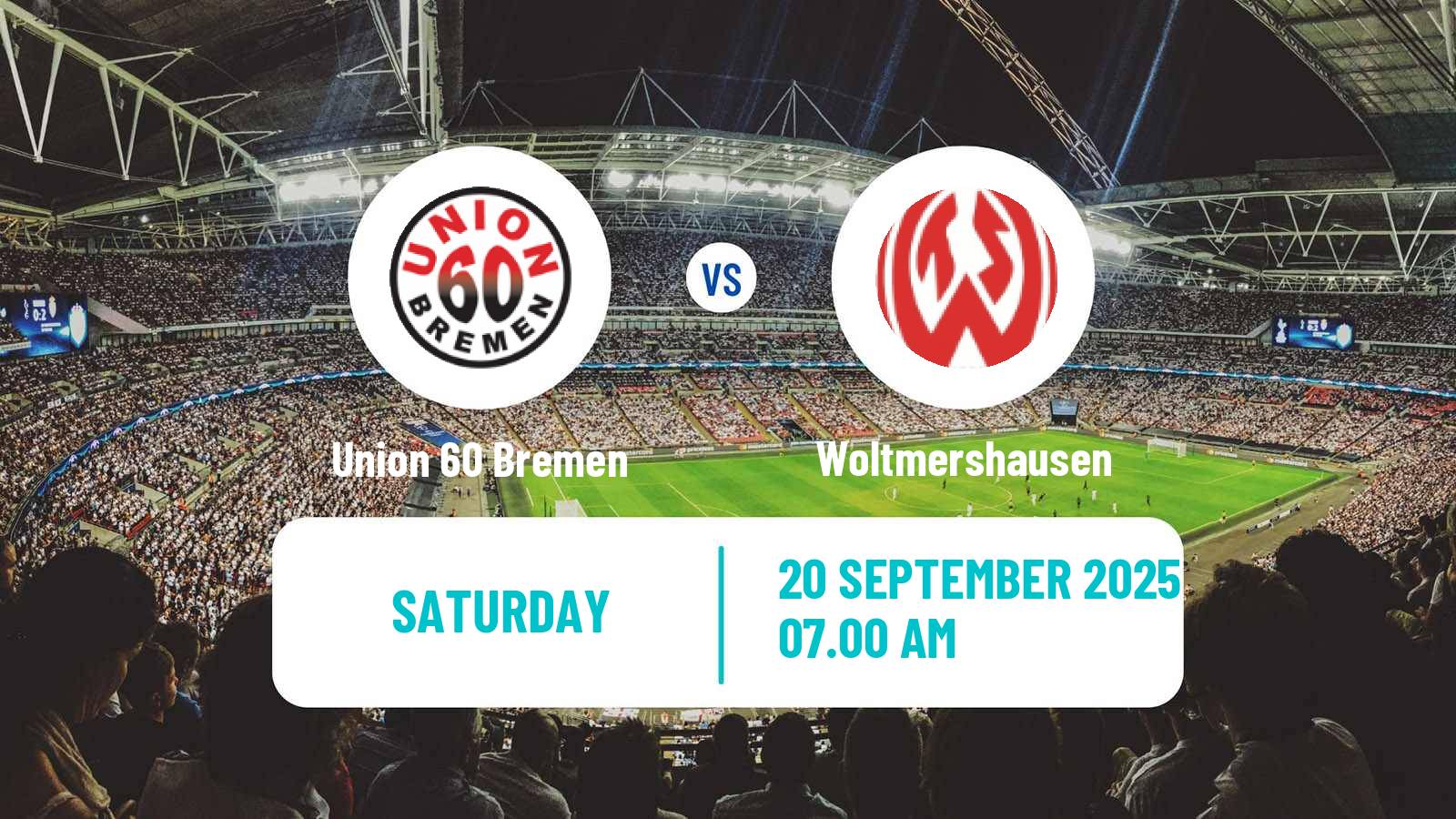 Football German Oberliga Bremen Union 60 Bremen - Woltmershausen