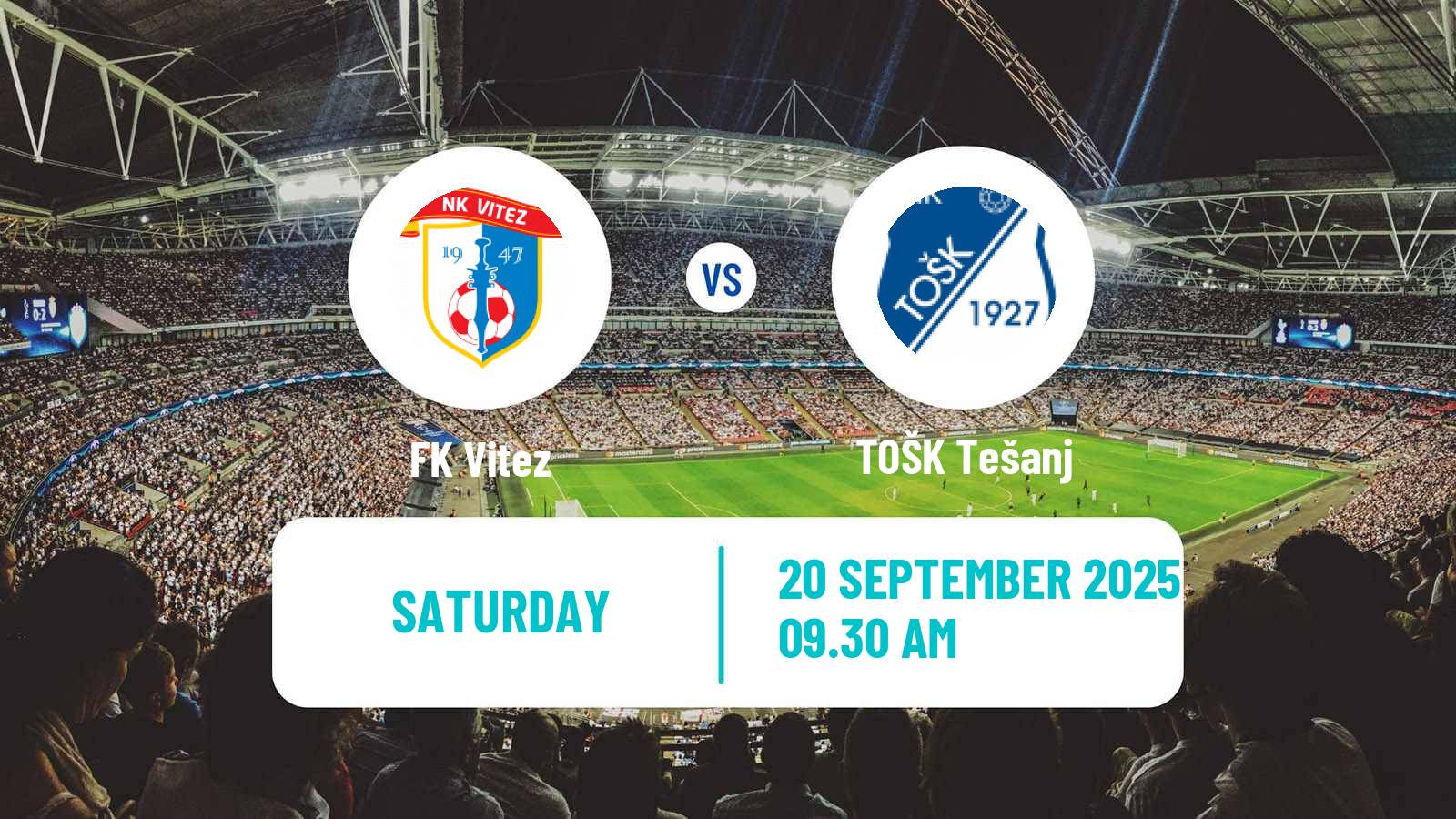 Football Bosnian Prva Liga FBiH Vitez - TOŠK Tešanj