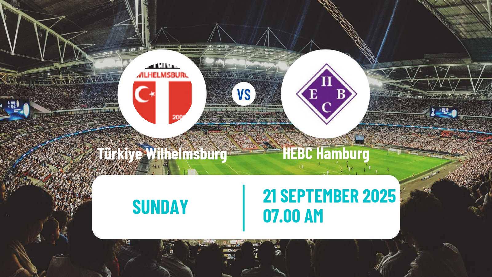 Football German Oberliga Hamburg Türkiye Wilhelmsburg - HEBC Hamburg