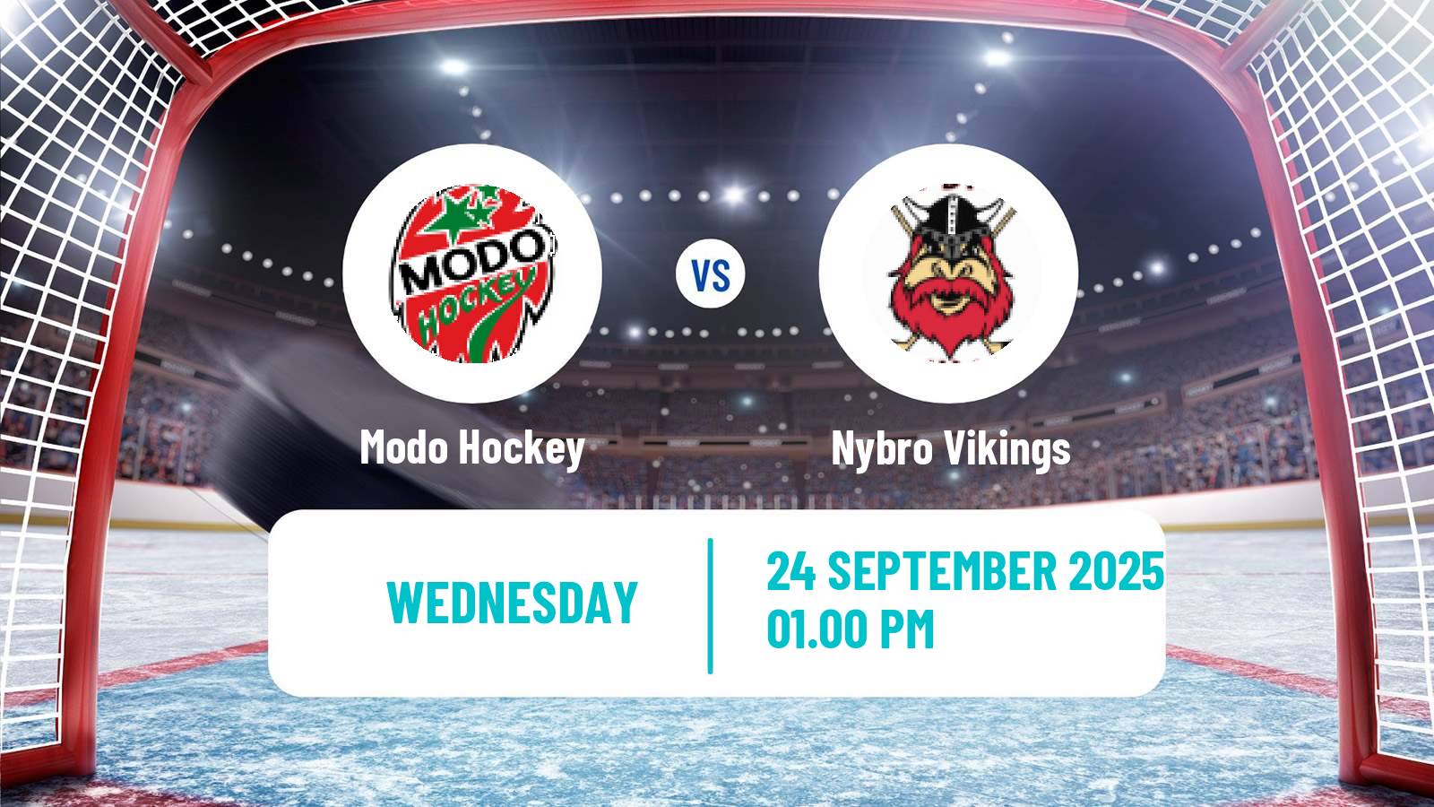 Hockey Swedish Hockey Allsvenskan Modo - Nybro Vikings