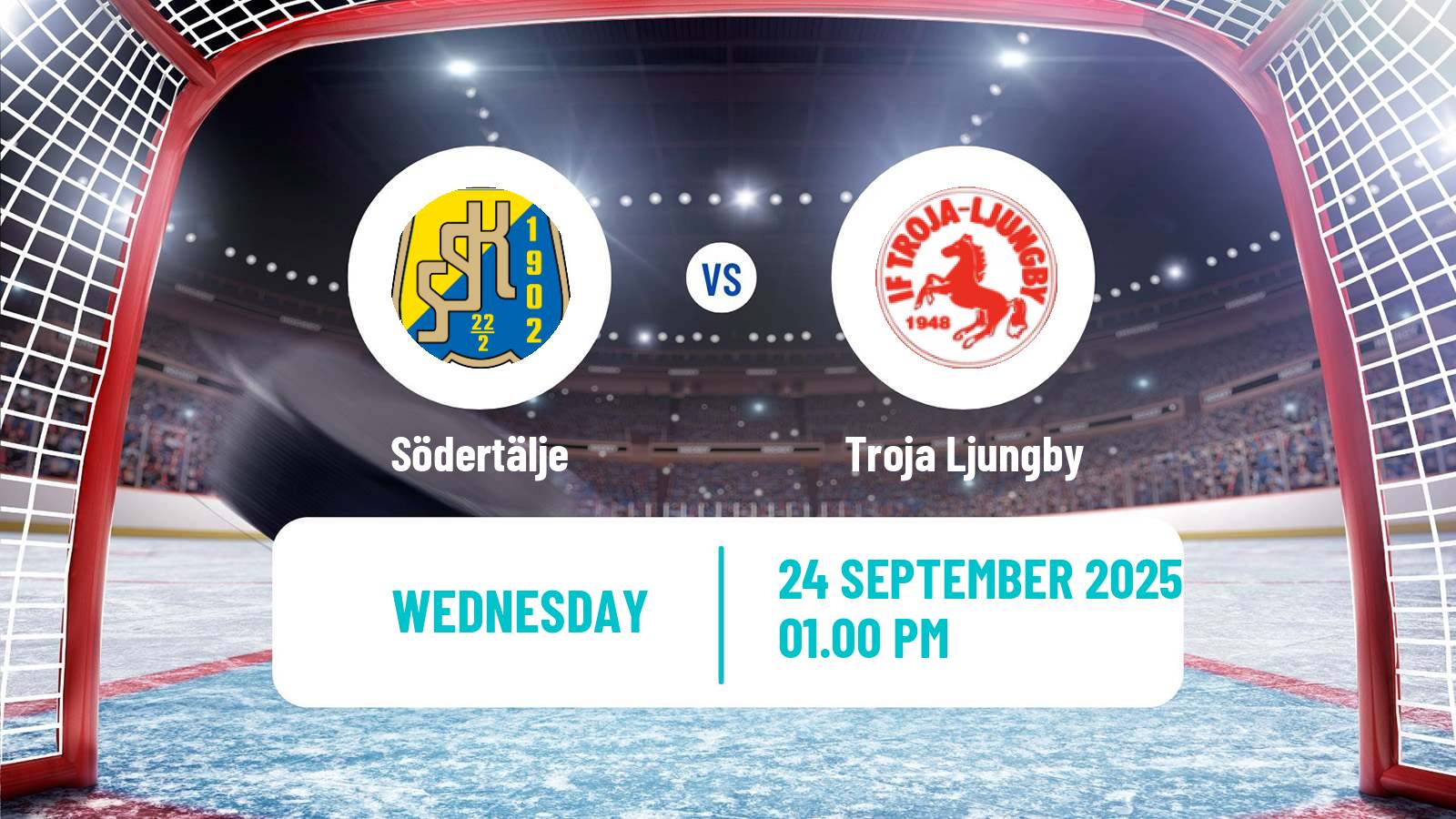 Hockey Swedish Hockey Allsvenskan Södertälje - Troja Ljungby
