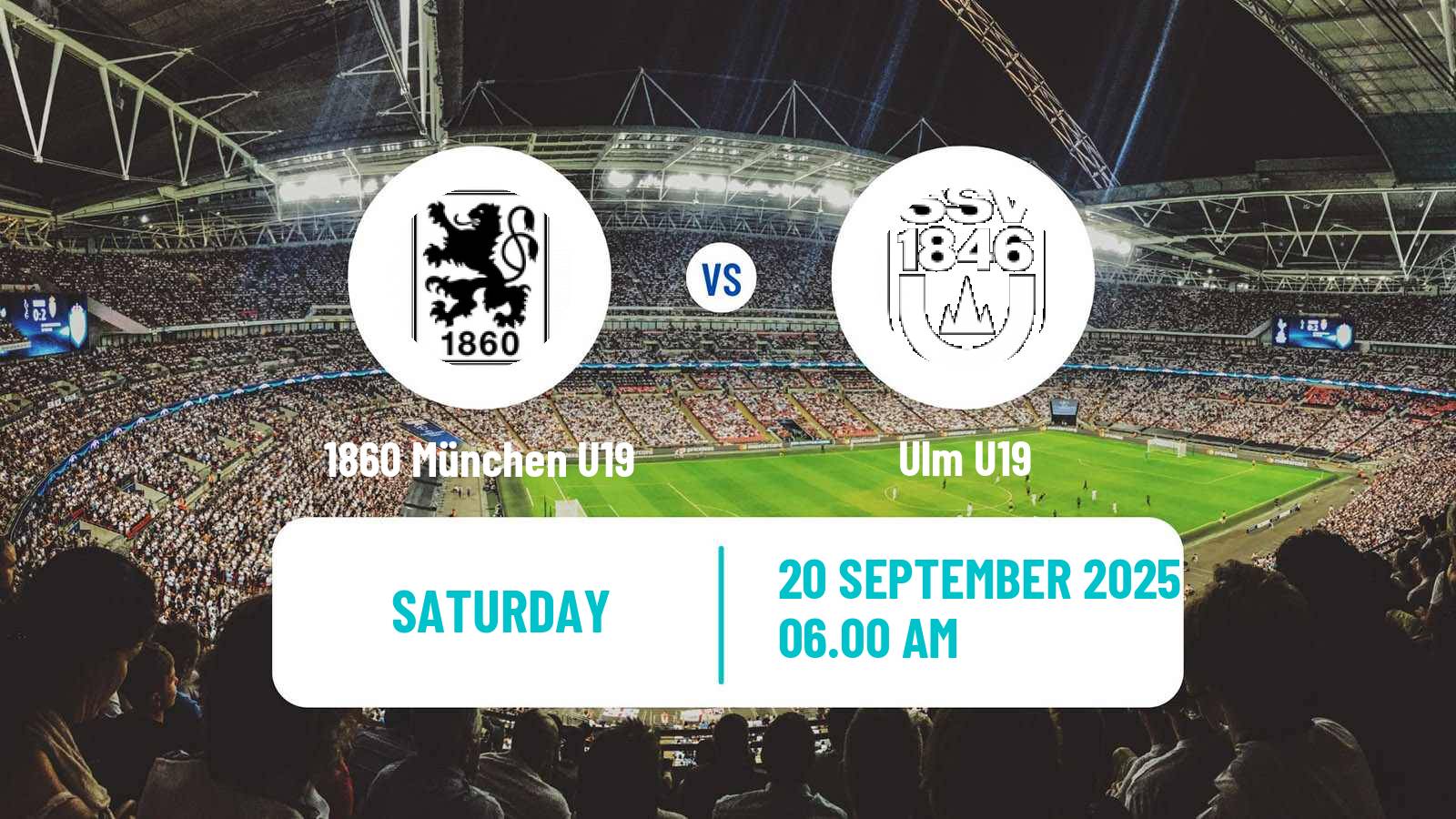 Football German DFB Youth League 1860 München U19 - Ulm U19