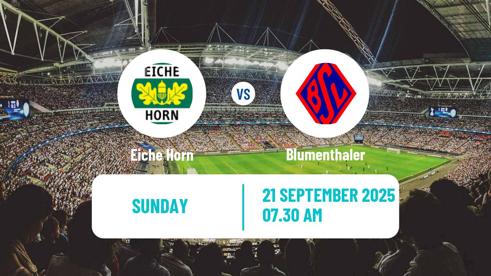 Football German Oberliga Bremen Eiche Horn - Blumenthaler