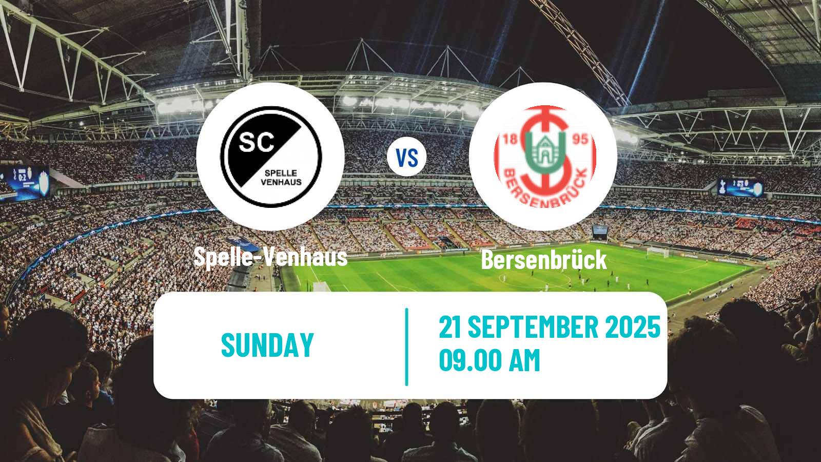 Football German Oberliga Niedersachsen Spelle-Venhaus - Bersenbrück