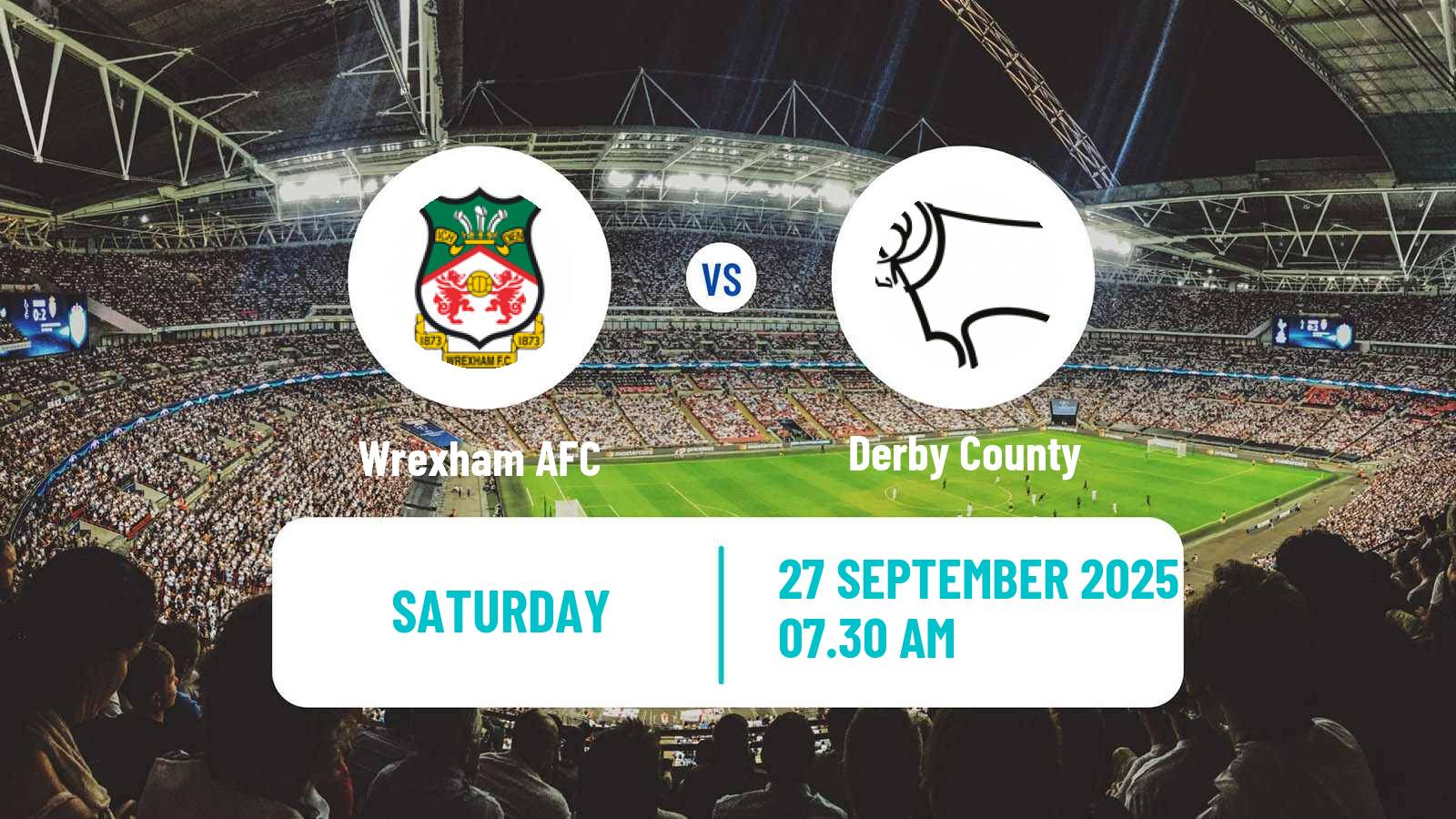 Football English League Championship Wrexham - Derby County