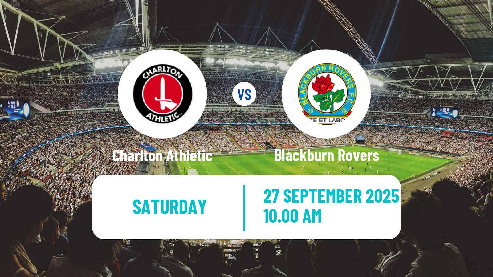 Football English League Championship Charlton Athletic - Blackburn Rovers