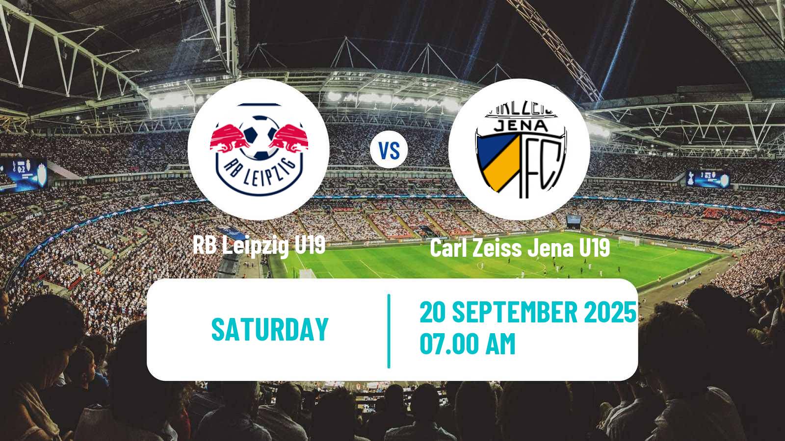 Football German DFB Youth League RB Leipzig U19 - Carl Zeiss Jena U19