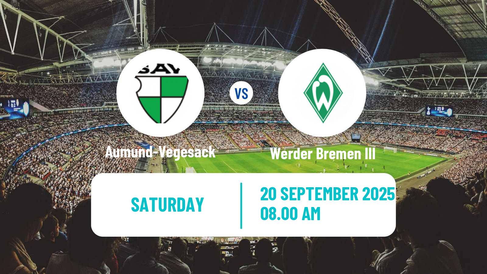Football German Oberliga Bremen Aumund-Vegesack - Werder Bremen III
