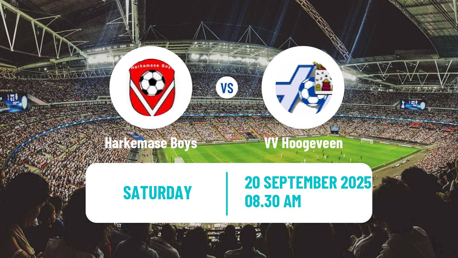 Football Dutch Derde Divisie Harkemase Boys - Hoogeveen