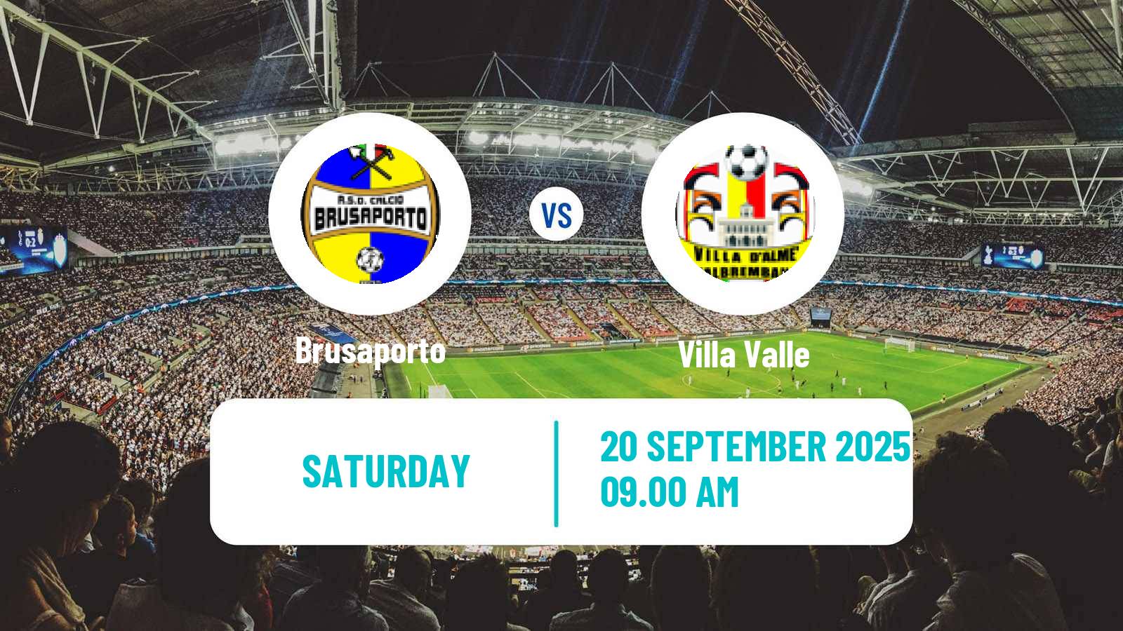 Football Italian Serie D - Group B Brusaporto - Villa Valle