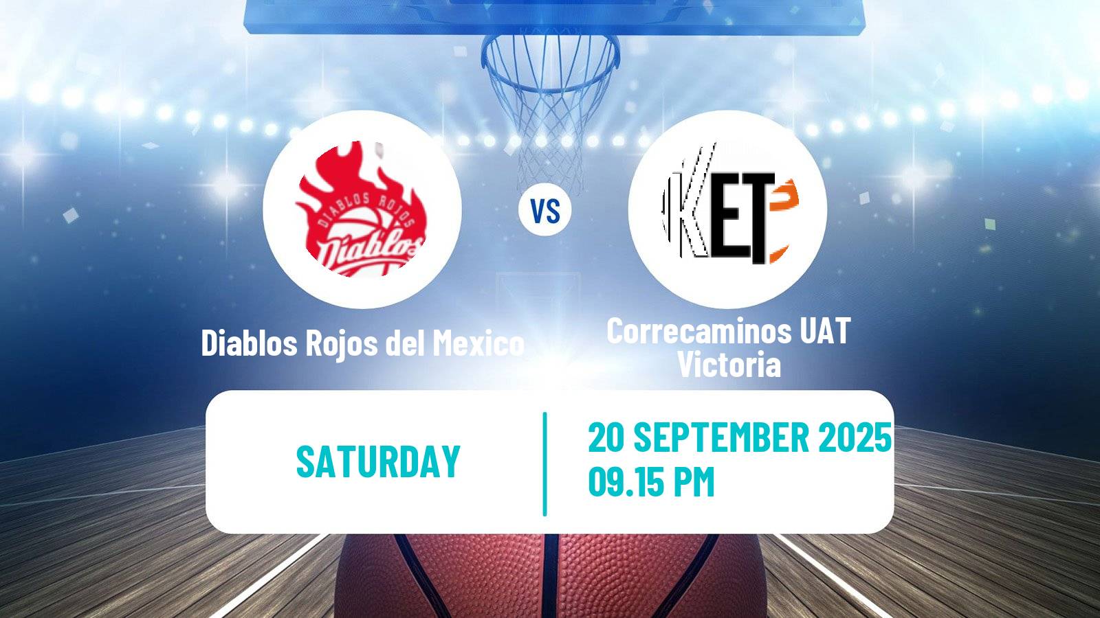 Basketball Mexican LNBP Diablos Rojos del Mexico - Correcaminos UAT Victoria