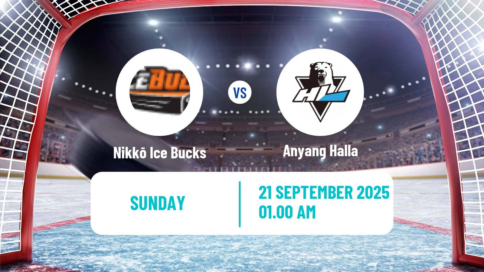Hockey Asia League Ice Hockey Nikkō Ice Bucks - Anyang Halla