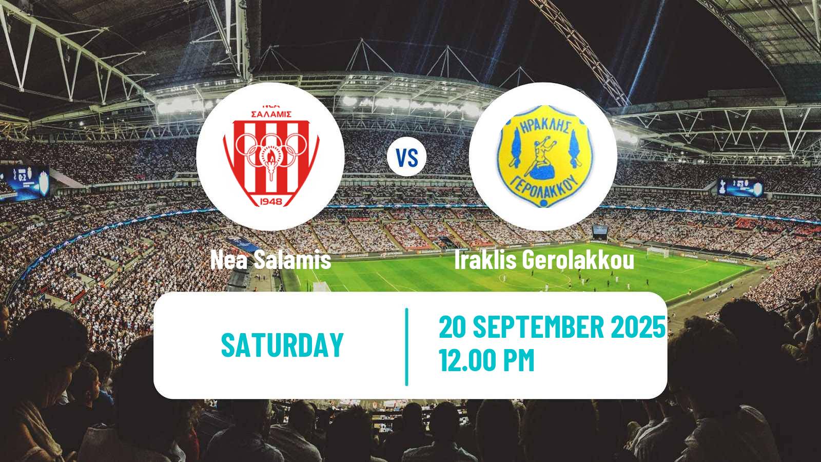 Football Cypriot Division 2 Nea Salamis - Iraklis Gerolakkou