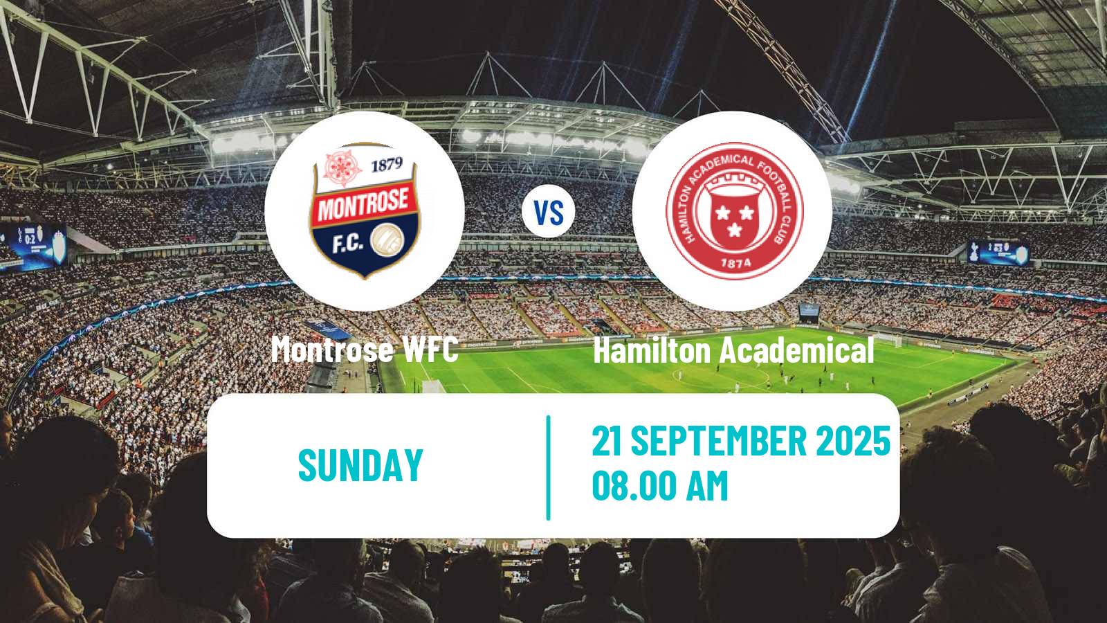 Football Scottish SWPL 1 Women Montrose - Hamilton Academical