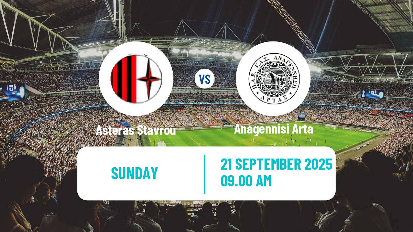 Football Greek Gamma Ethniki - Group 3 Asteras Stavrou - Anagennisi Arta