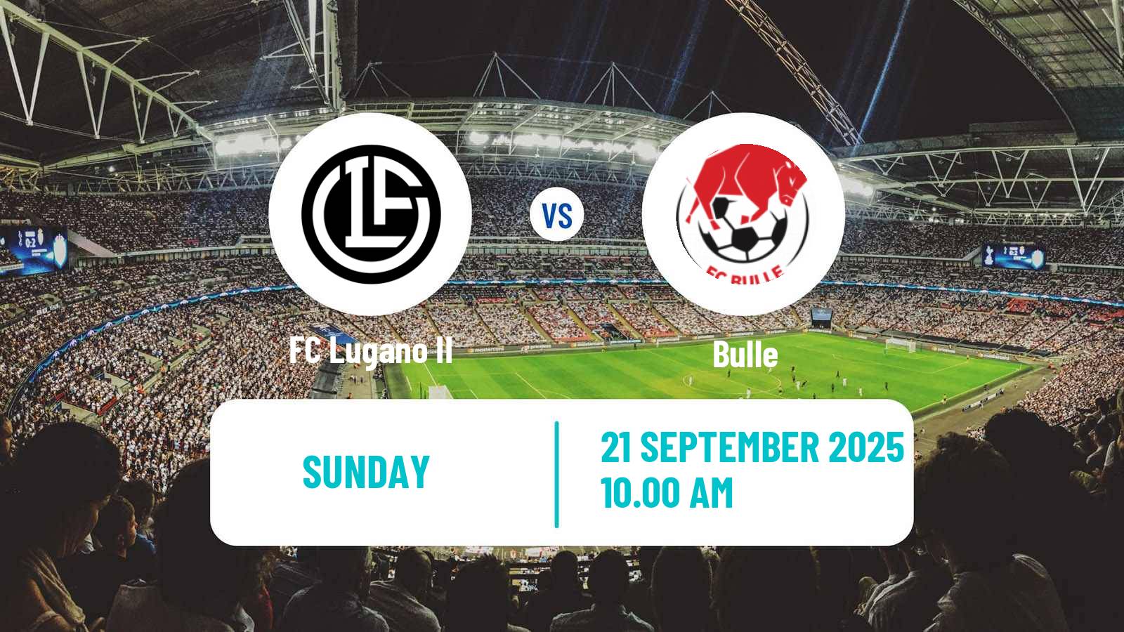 Football Swiss Promotion League Lugano II - Bulle