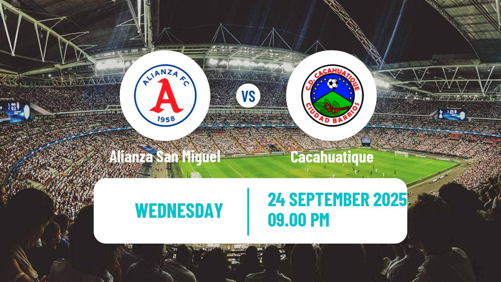 Football El Salvador Primera Division Alianza San Miguel - Cacahuatique