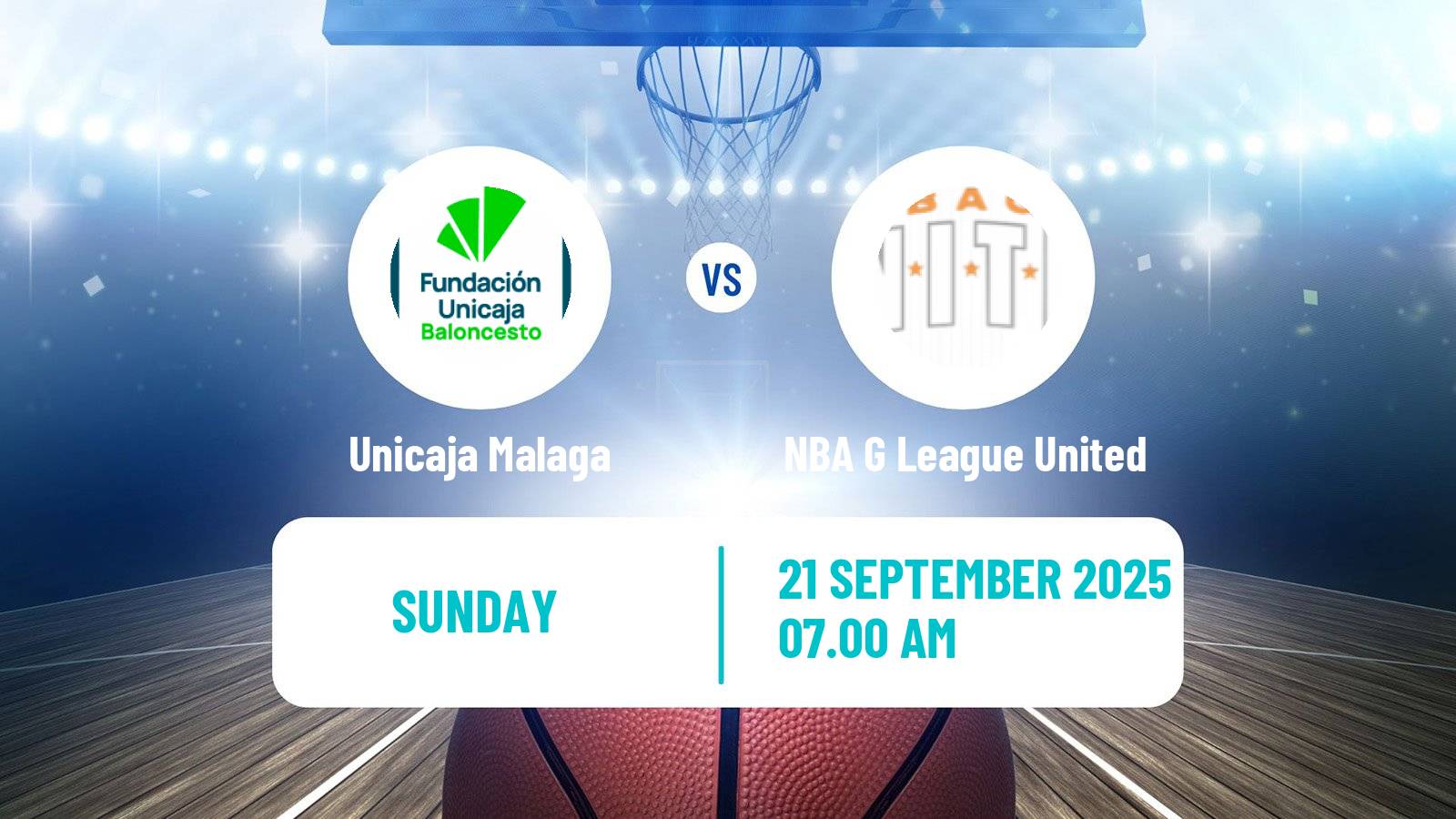 Basketball Basketball Intercontinental Cup Unicaja Malaga - NBA G League United